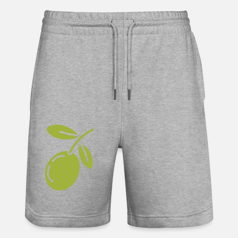 Olive - Short de jogging bio TRAINER Stanley/Stella unisexe - gris chiné