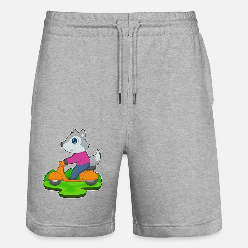 Trottinette Wolf - Short de jogging bio TRAINER Stanley/Stella unisexe - gris chiné