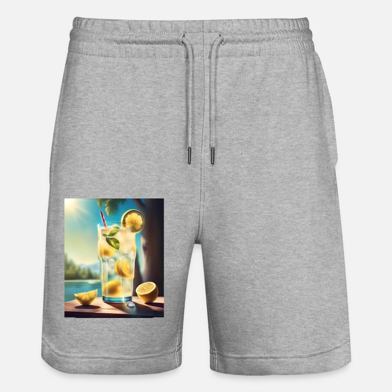 Jus de citron doux - Short de jogging bio TRAINER Stanley/Stella unisexe - gris chiné