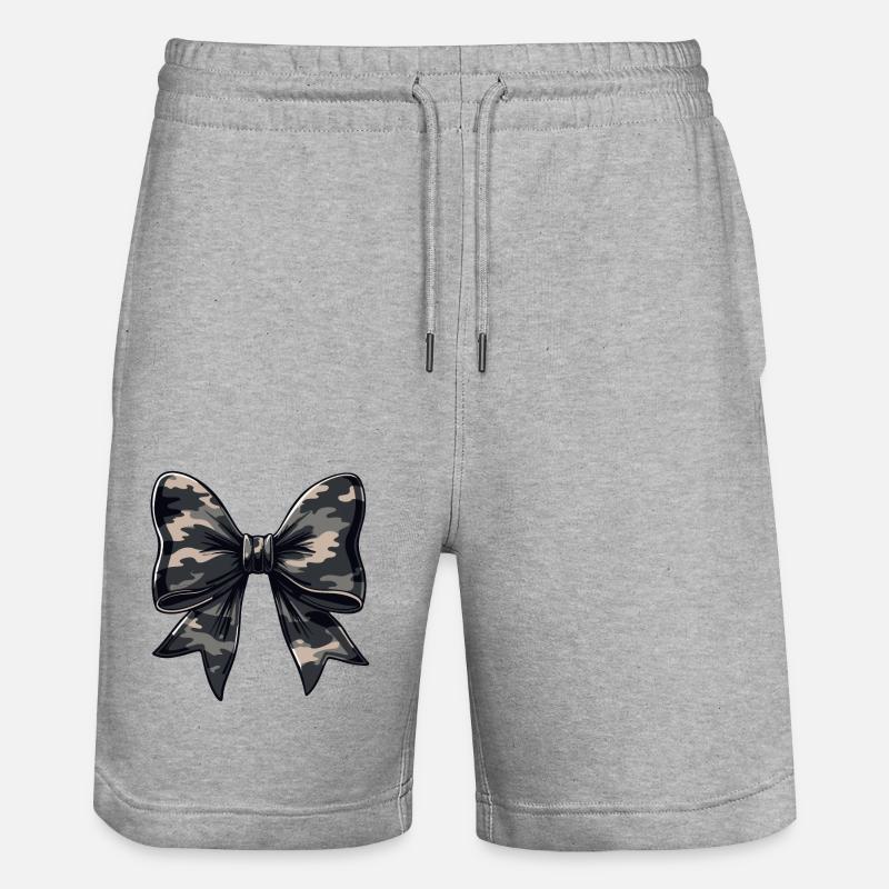 MILITÄRER BOGEN - Stanley/Stella Unisex Bio Joggingshorts Trainer  - Grau meliert