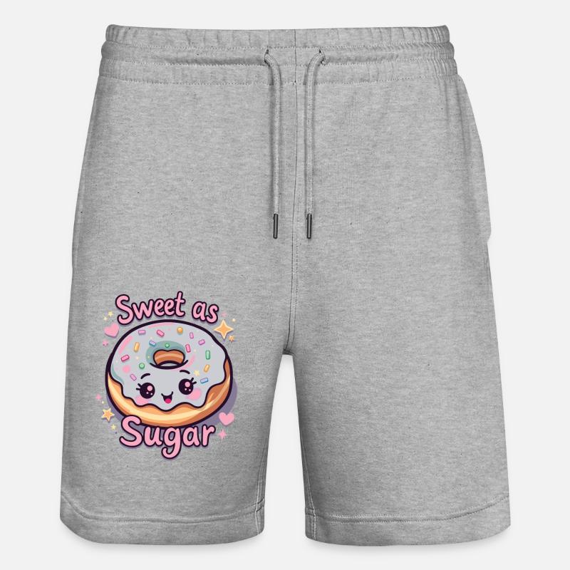 DOUX COMME DU SUCRE - Short de jogging bio TRAINER Stanley/Stella unisexe - gris chiné