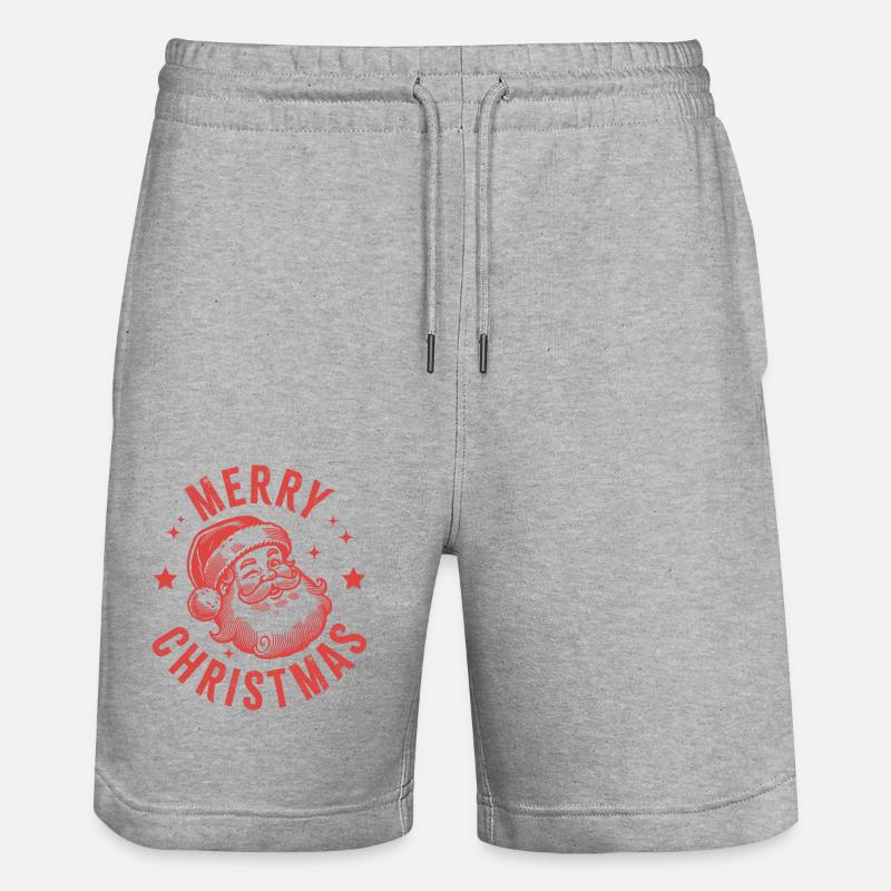 Joyeux Noël Père Noël - Short de jogging bio TRAINER Stanley/Stella unisexe - gris chiné