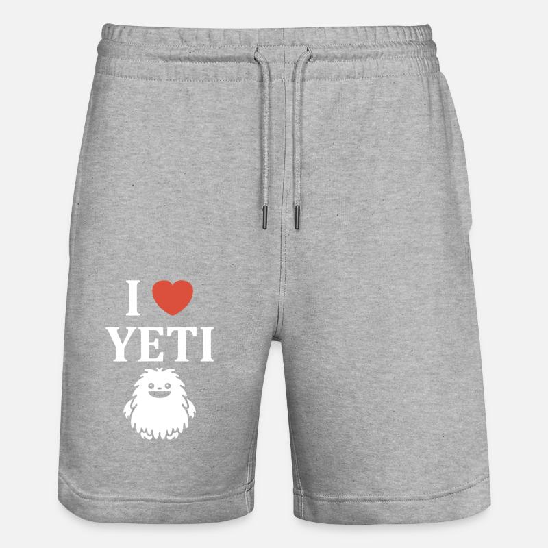 Yeti - Short de jogging bio TRAINER Stanley/Stella unisexe - gris chiné