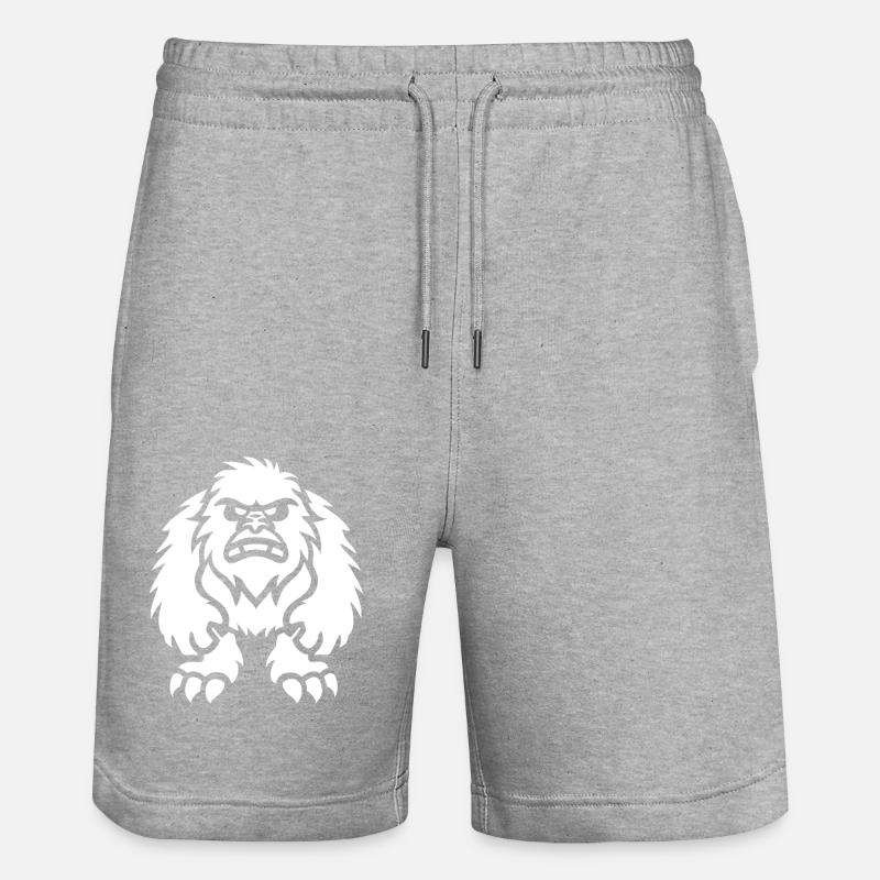 Yeti - Stanley/Stella Unisex Bio Joggingshorts Trainer - Grau meliert