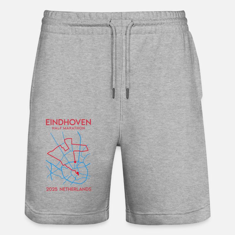 Eindhoven, Semi-marathon – 2025 - Pays-Bas - Short de jogging bio TRAINER Stanley/Stella unisexe - gris chiné