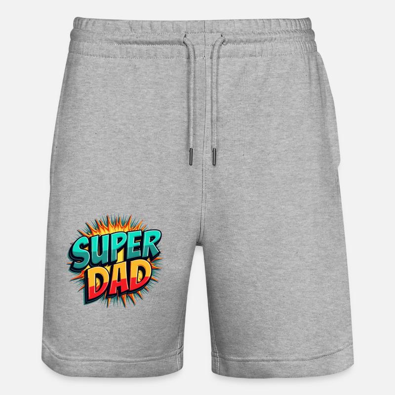 CADEAUX POUR PAPA - Short de jogging bio TRAINER Stanley/Stella unisexe - gris chiné