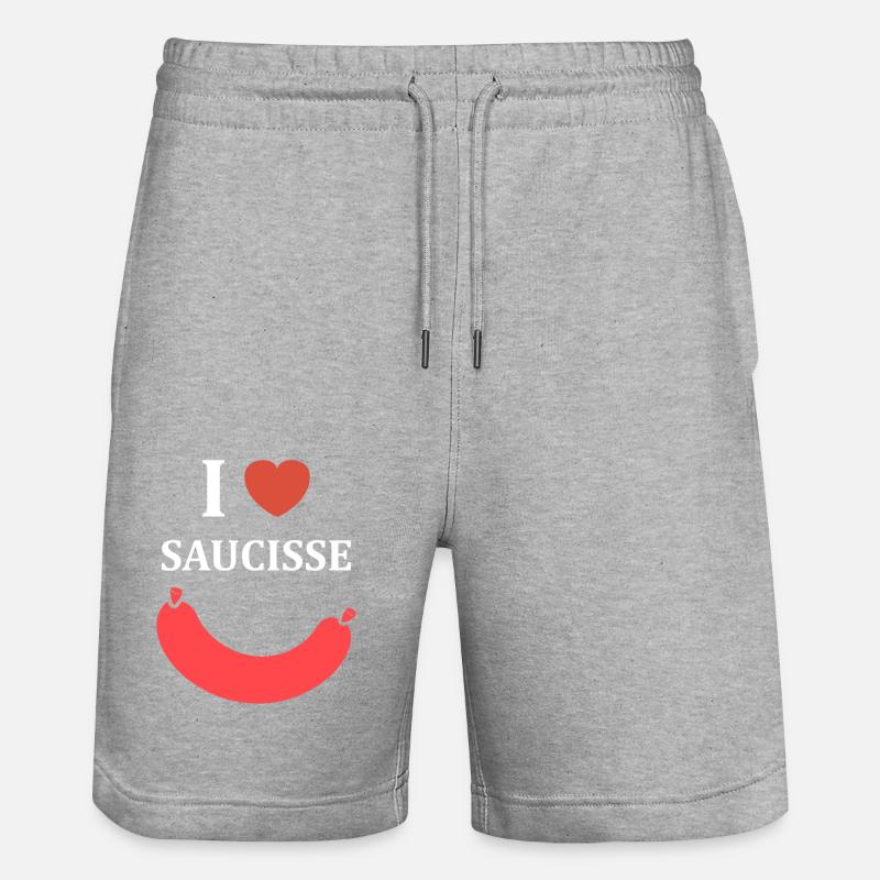 Merguez - Short de jogging bio TRAINER Stanley/Stella unisexe - gris chiné