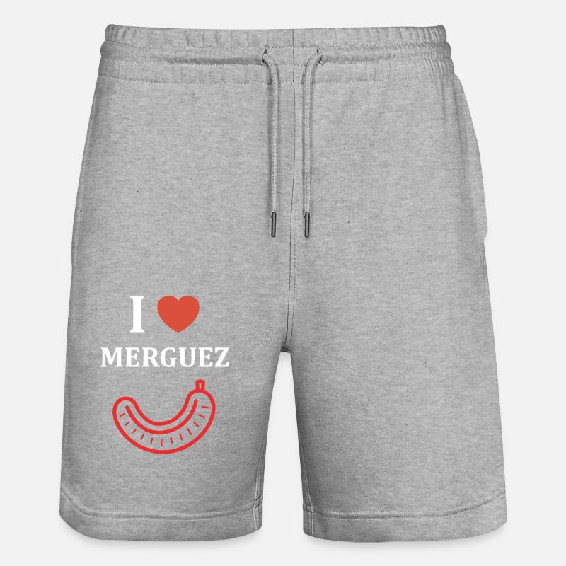 Merguez - Short de jogging bio TRAINER Stanley/Stella unisexe - gris chiné