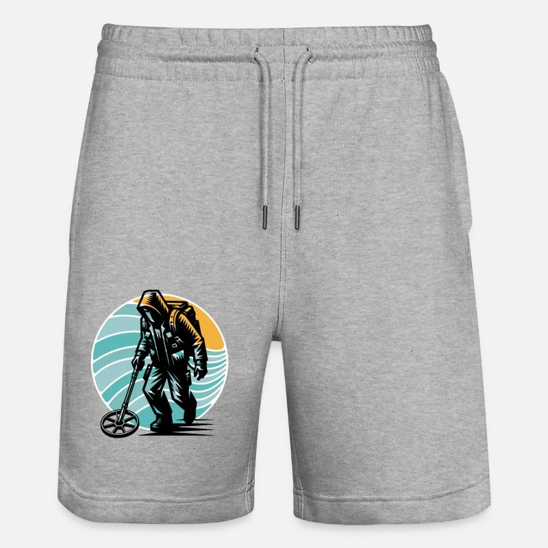 Détecteur de métaux de sonde - Short de jogging bio TRAINER Stanley/Stella unisexe - gris chiné