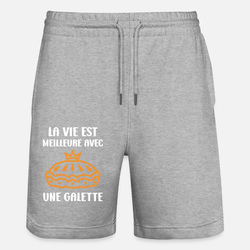Galette - Short de jogging bio TRAINER Stanley/Stella unisexe - gris chiné