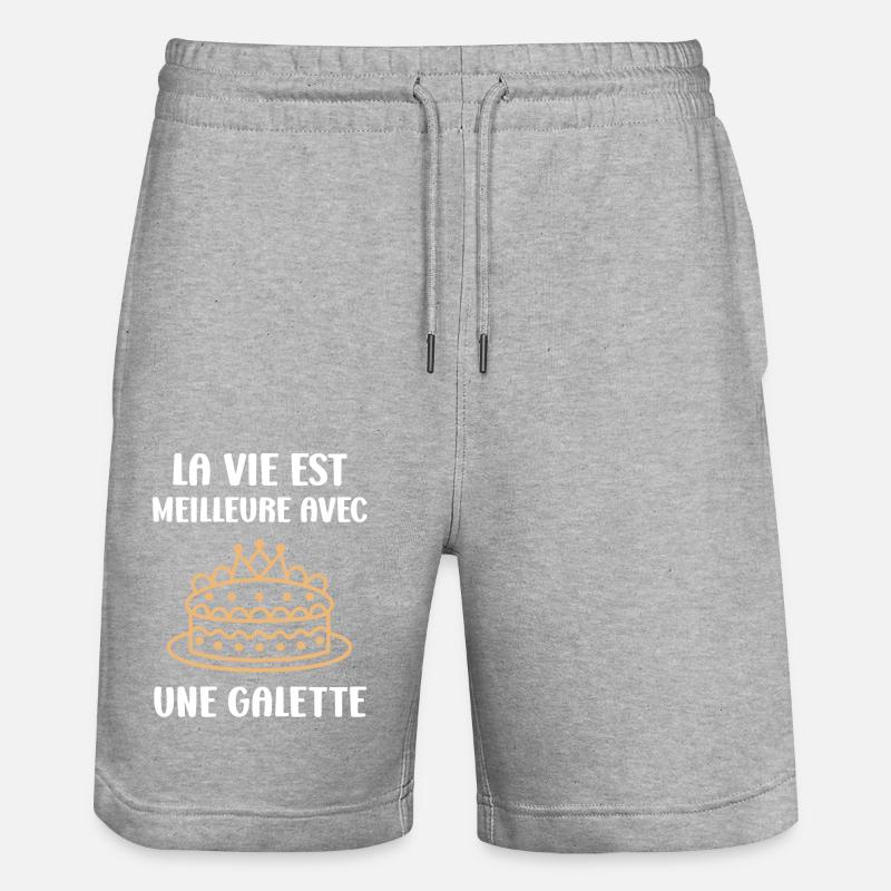 Galette - Short de jogging bio TRAINER Stanley/Stella unisexe - gris chiné