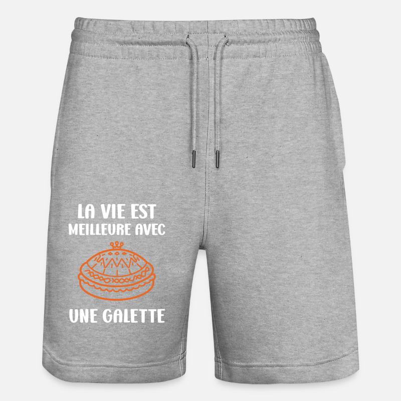 Galette - Short de jogging bio TRAINER Stanley/Stella unisexe - gris chiné