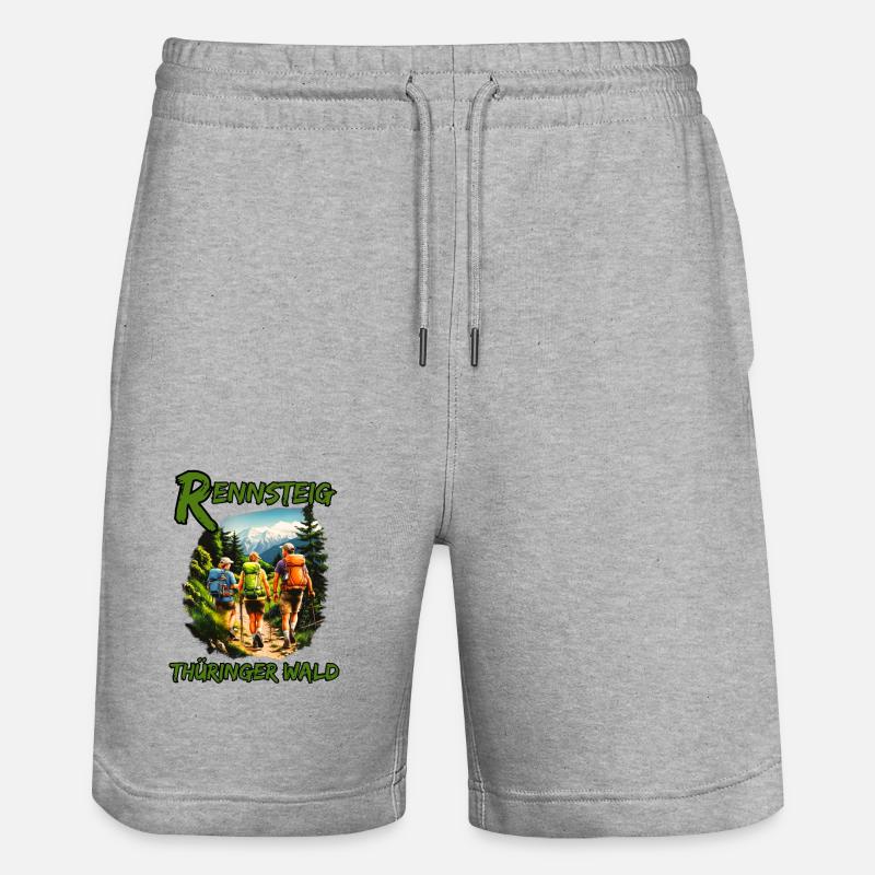 Rennsteig-Forêt de Thuringe-Thuringe - Short de jogging bio TRAINER Stanley/Stella unisexe - gris chiné
