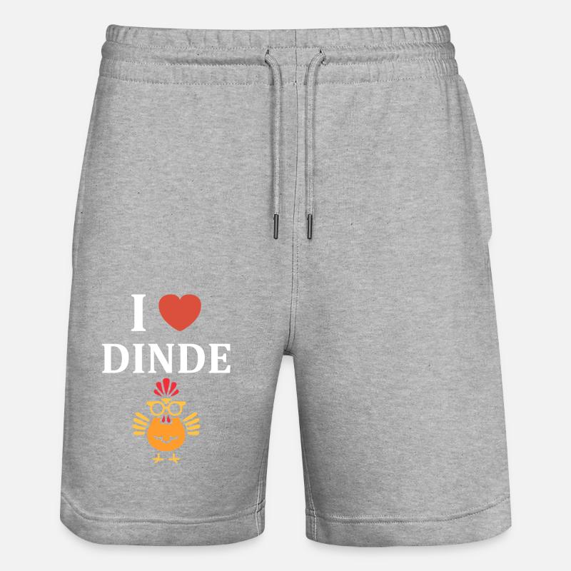 Dinde - Short de jogging bio TRAINER Stanley/Stella unisexe - gris chiné