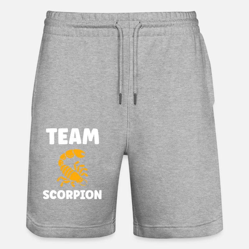 scorpion - Stanley/Stella Trainer Unisex Organic Jogging Shorts - heather grey