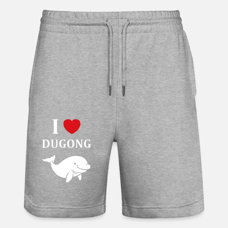 Dugong - Short de jogging bio TRAINER Stanley/Stella unisexe - gris chiné