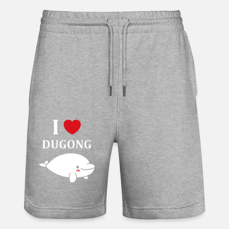 Dugong - Short de jogging bio TRAINER Stanley/Stella unisexe - gris chiné