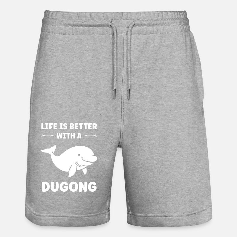 Dugong - Short de jogging bio TRAINER Stanley/Stella unisexe - gris chiné