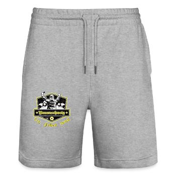 Braunschweig ein Leben Lang No II - Stanley/Stella Unisex Bio Joggingshorts Trainer  - Grau meliert - Vorne - Nik (191cm) & Marisol (170cm)