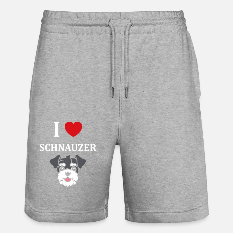 Schnauzer - Short de jogging bio TRAINER Stanley/Stella unisexe - gris chiné
