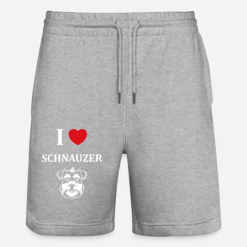 Schnauzer - Short de jogging bio TRAINER Stanley/Stella unisexe - gris chiné