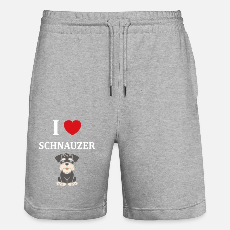 Schnauzer - Short de jogging bio TRAINER Stanley/Stella unisexe - gris chiné