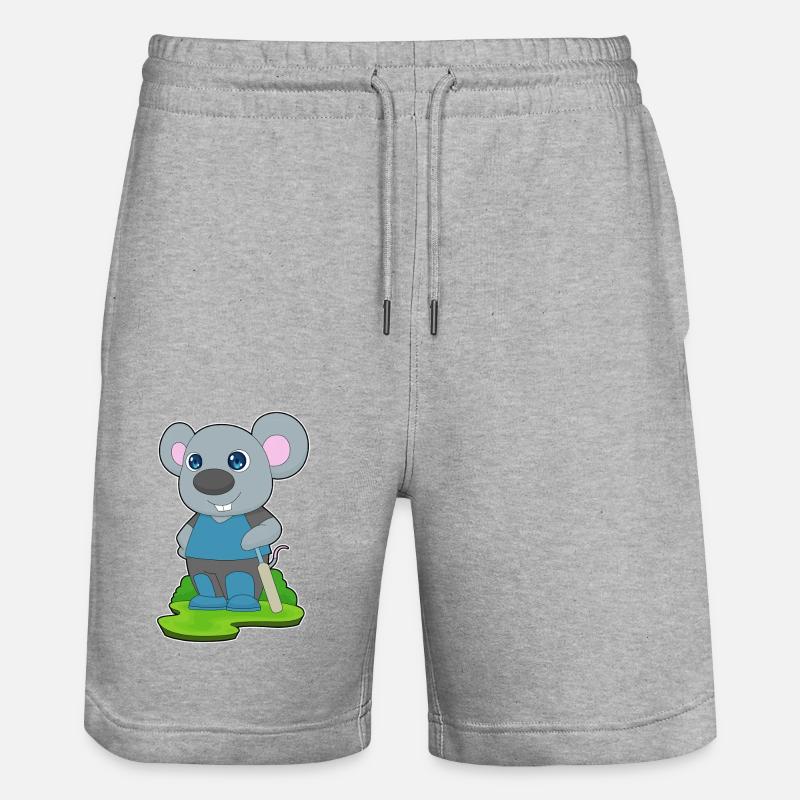 Souris Cricket Battes de cricket - Short de jogging bio TRAINER Stanley/Stella unisexe - gris chiné