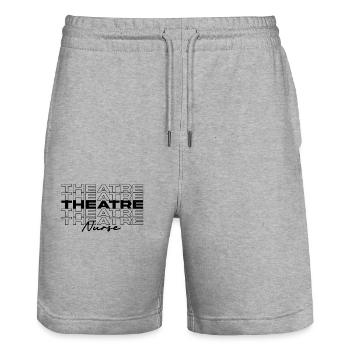 Theater Krankenschwester Krankenschwester Krankenschwestern Stilvoll - Stanley/Stella Unisex Bio Joggingshorts Trainer  - Grau meliert - Vorne - Nik (191cm) & Marisol (170cm)