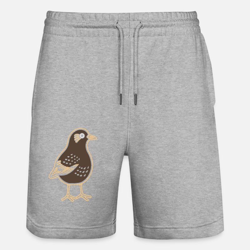 Bécasse - Short de jogging bio TRAINER Stanley/Stella unisexe - gris chiné