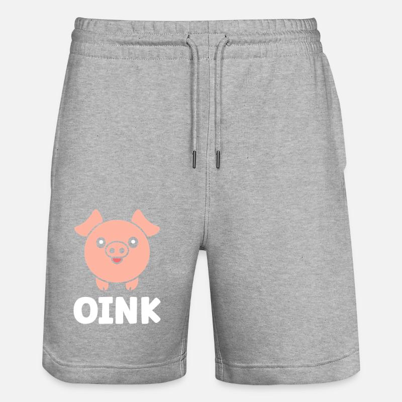 cochon - Short de jogging bio TRAINER Stanley/Stella unisexe - gris chiné