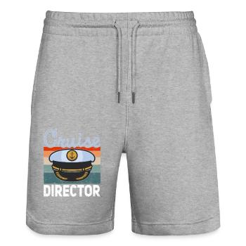 Kreuzfahrt Kreuzfahrtdirektor Cruise Director - Stanley/Stella Unisex Bio Joggingshorts Trainer  - Grau meliert - Vorne - Nik (191cm) & Marisol (170cm)