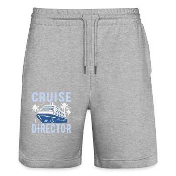 Kreuzfahrt Kreuzfahrtdirektor Cruise Director - Stanley/Stella Unisex Bio Joggingshorts Trainer  - Grau meliert - Vorne - Nik (191cm) & Marisol (170cm)