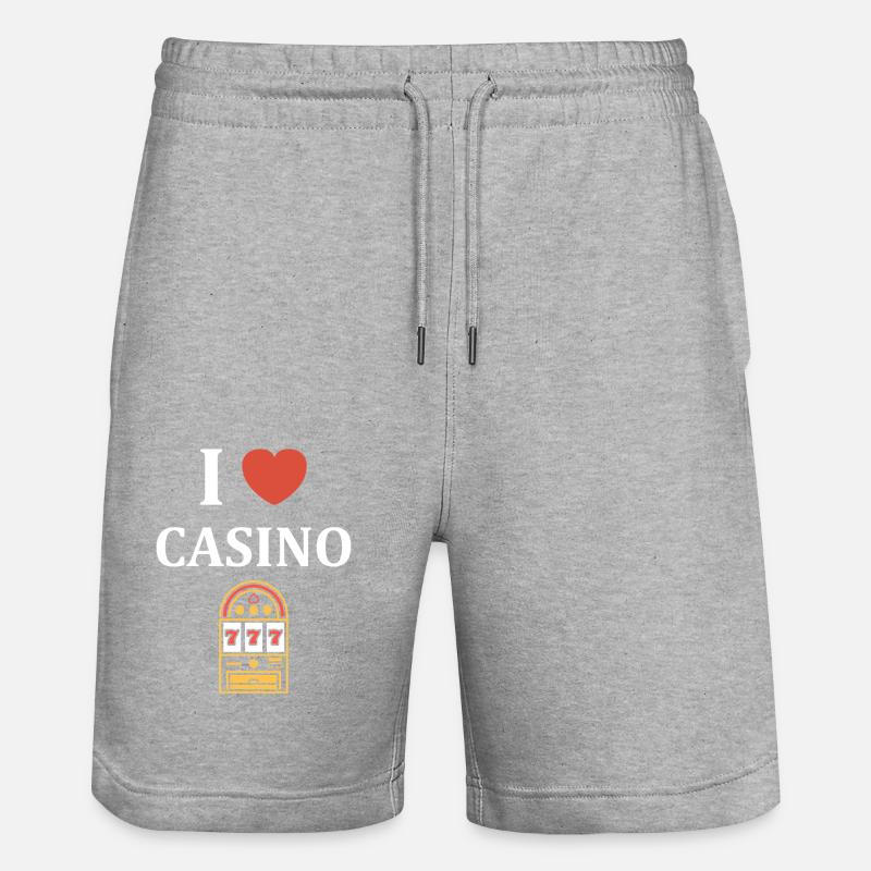 Kasino - Stanley/Stella Unisex Bio Joggingshorts Trainer  - Grau meliert