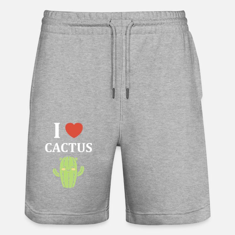 Cactus - Short de jogging bio TRAINER Stanley/Stella unisexe - gris chiné