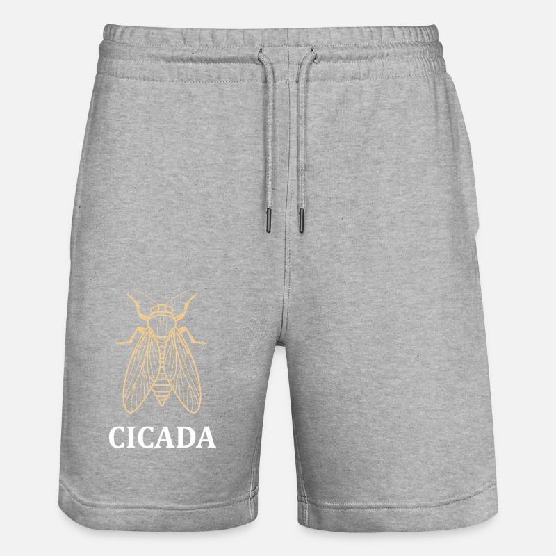 cigale - Short de jogging bio TRAINER Stanley/Stella unisexe - gris chiné