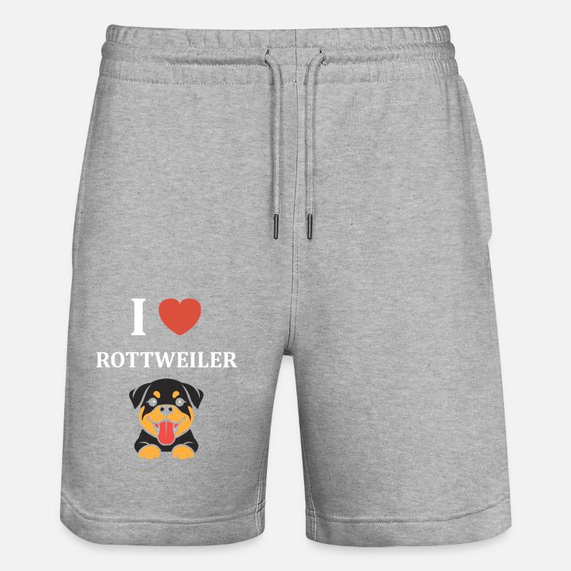 rottweiler - Short de jogging bio TRAINER Stanley/Stella unisexe - gris chiné