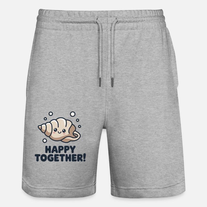 HEUREUX ENSEMBLE - Short de jogging bio TRAINER Stanley/Stella unisexe - gris chiné