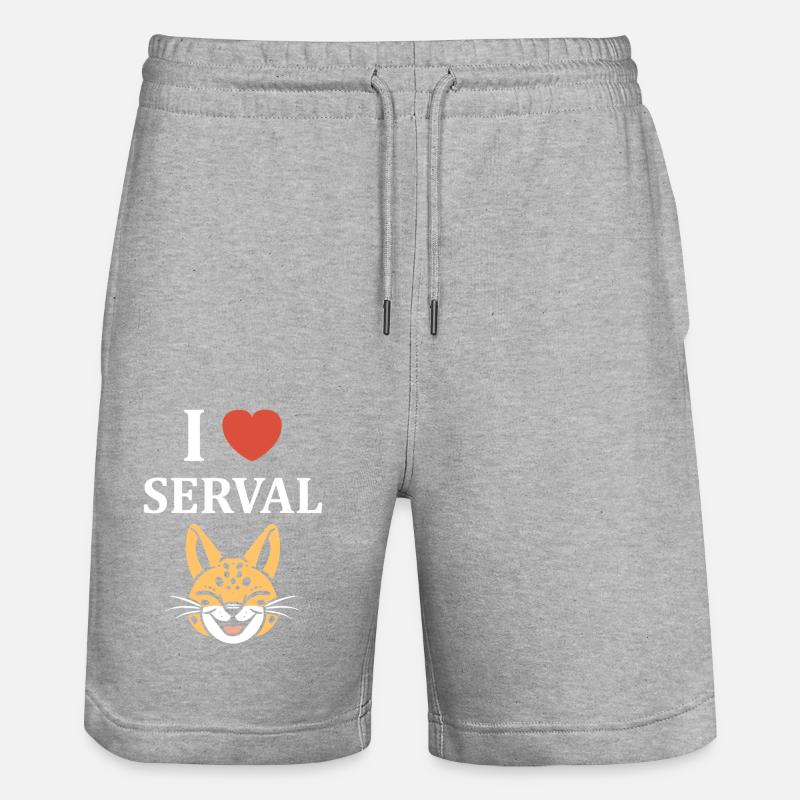 serval - Short de jogging bio TRAINER Stanley/Stella unisexe - gris chiné
