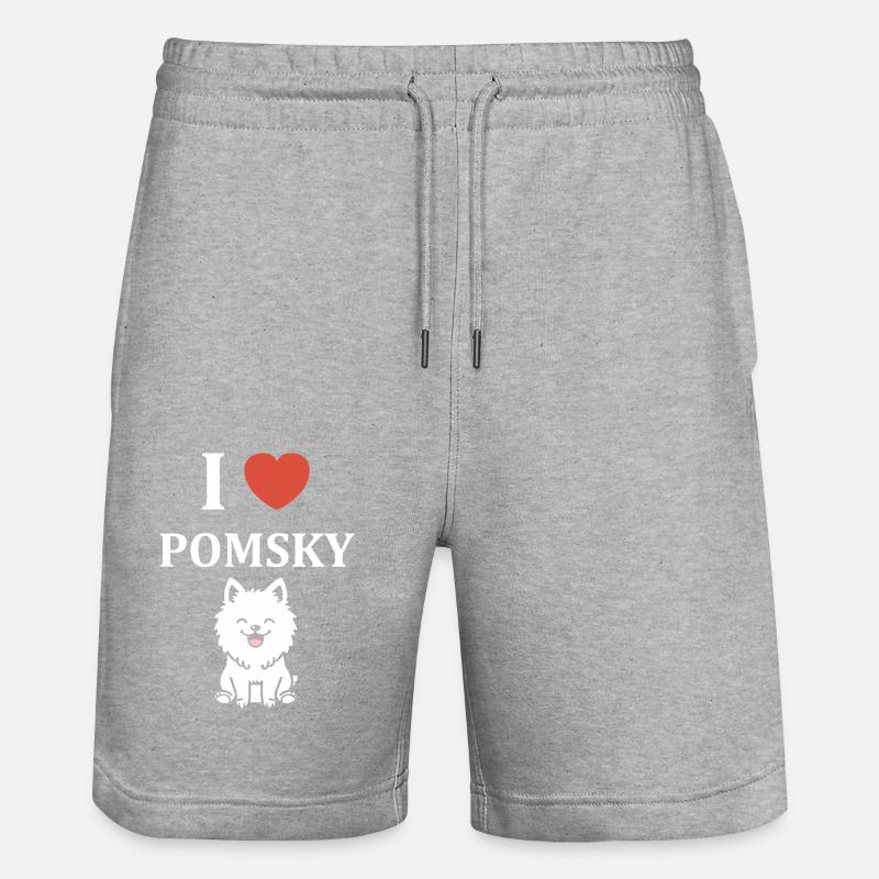 pomsky - Short de jogging bio TRAINER Stanley/Stella unisexe - gris chiné