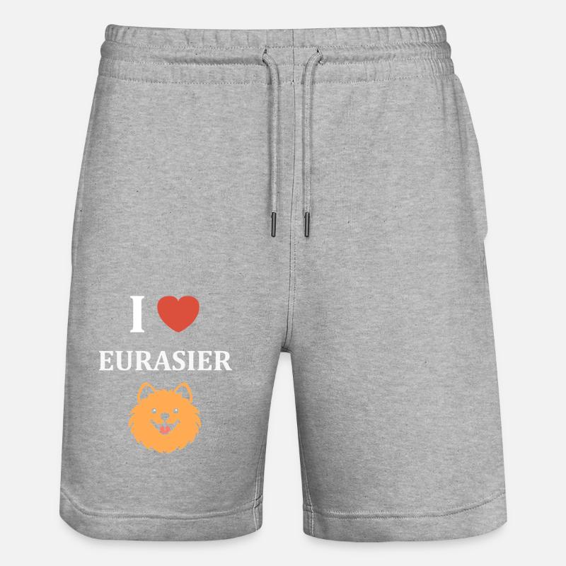 eurasier - Short de jogging bio TRAINER Stanley/Stella unisexe - gris chiné