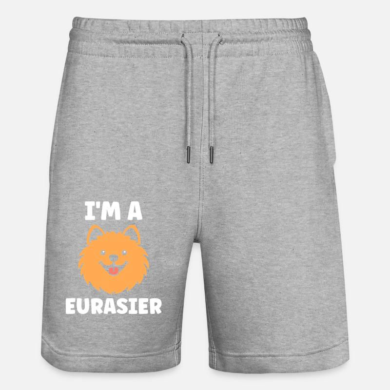 eurasier - Short de jogging bio TRAINER Stanley/Stella unisexe - gris chiné