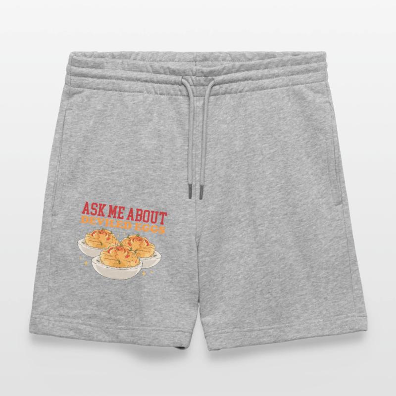 Gefüllte Eier Deviled Eggs Geschenk Stanley/Stella Unisex Bio Joggingshorts Trainer 