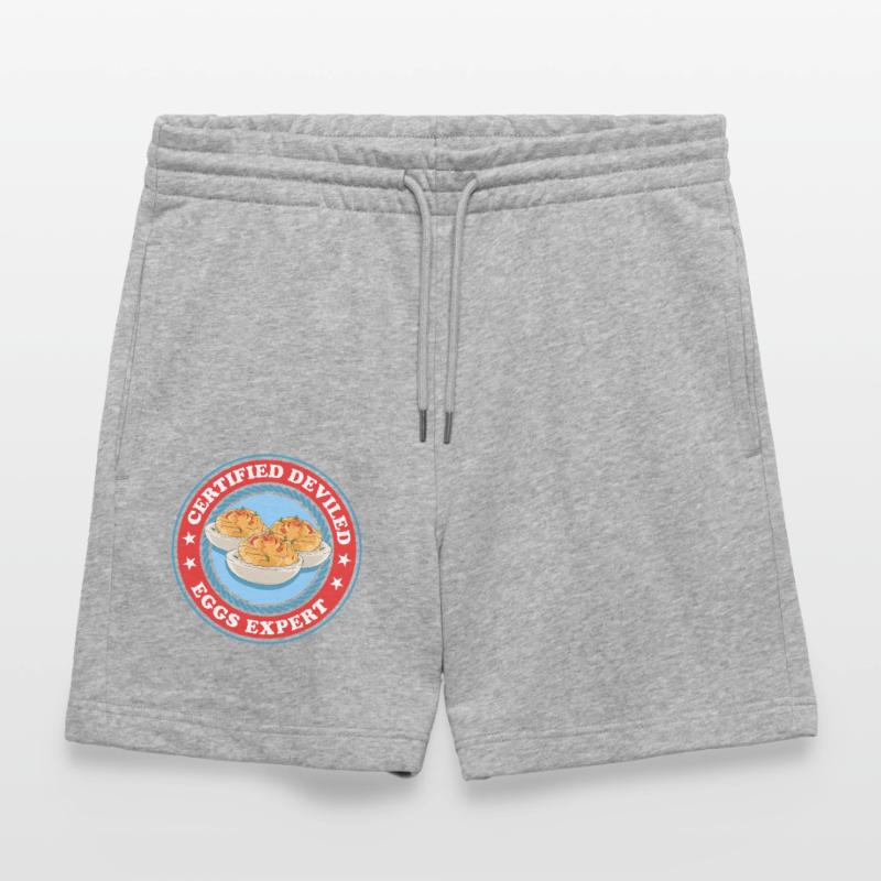 Gefüllte Eier Experte Deviled Eggs Geschenk Stanley/Stella Unisex Bio Joggingshorts Trainer 
