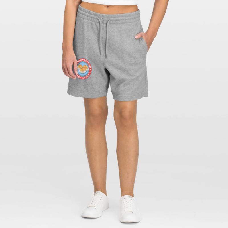 Gefüllte Eier Experte Deviled Eggs Geschenk Stanley/Stella Unisex Bio Joggingshorts Trainer 