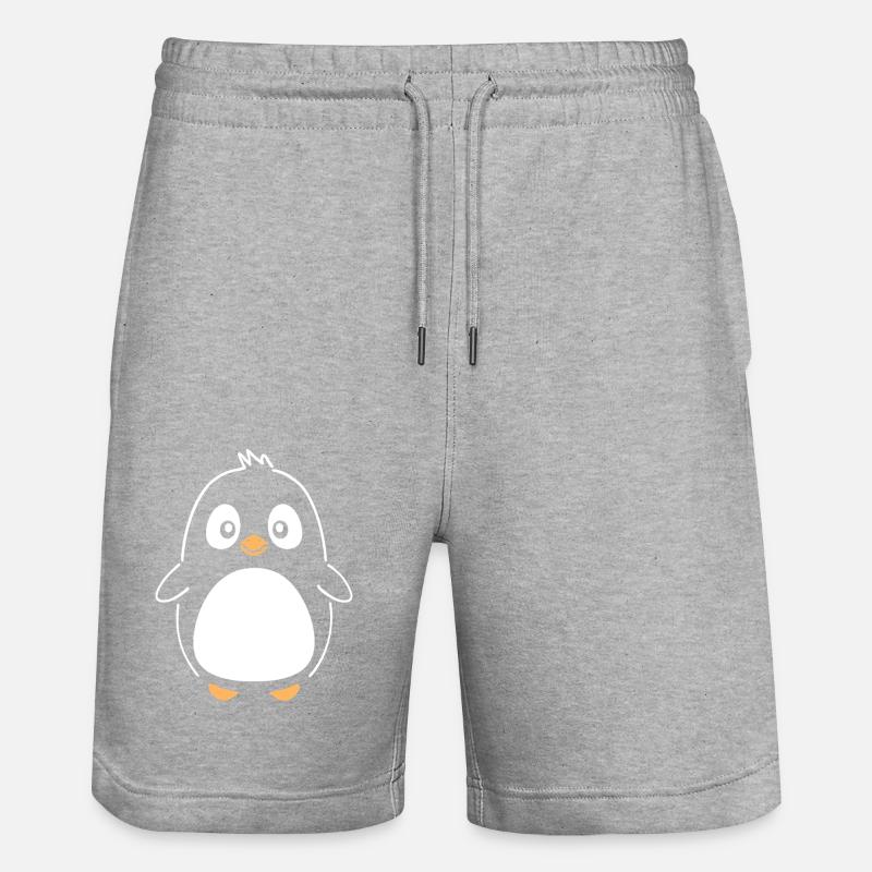 pingouin - Short de jogging bio TRAINER Stanley/Stella unisexe - gris chiné