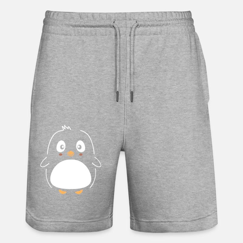 pingouin - Short de jogging bio TRAINER Stanley/Stella unisexe - gris chiné