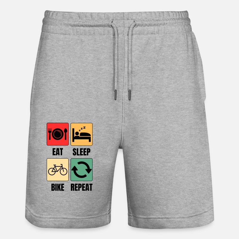 Drôle de vélo Dicton Cyclisme - Short de jogging bio TRAINER Stanley/Stella unisexe - gris chiné