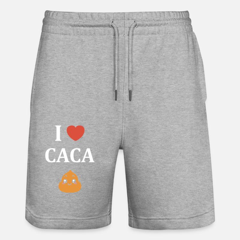 caca - Short de jogging bio TRAINER Stanley/Stella unisexe - gris chiné