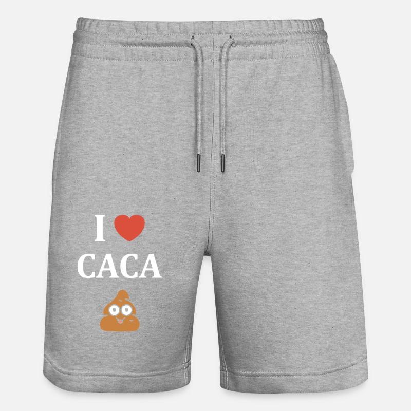 caca - Short de jogging bio TRAINER Stanley/Stella unisexe - gris chiné