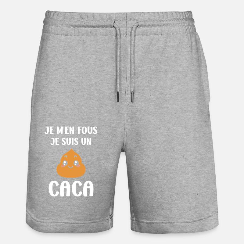 caca - Short de jogging bio TRAINER Stanley/Stella unisexe - gris chiné